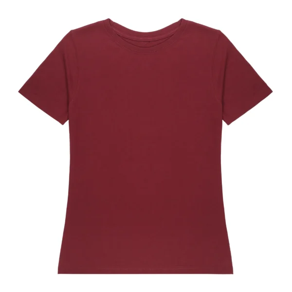 Womens T Shirt Half Sleeves Maroon