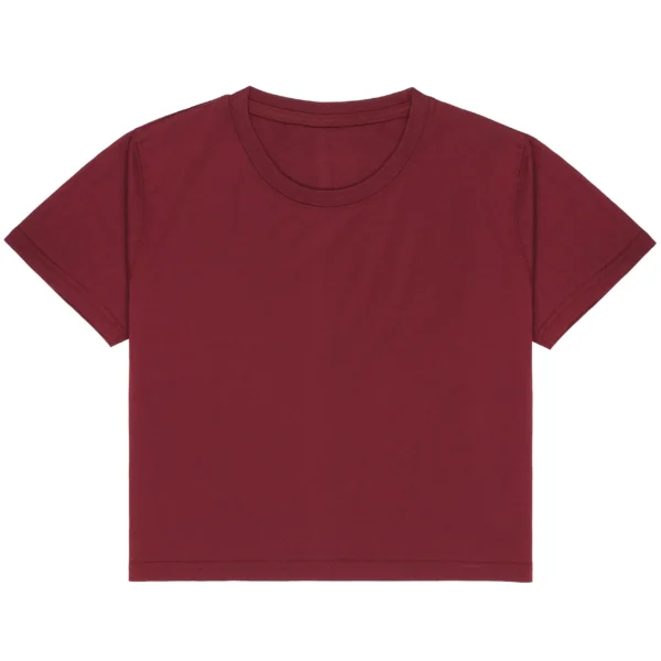 Womens Croptop Maroon