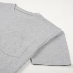 Unisex T-Shirt with Rounded Hem and Chest Pocket