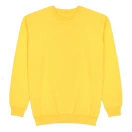 plain yellow sweatshirt in bulk